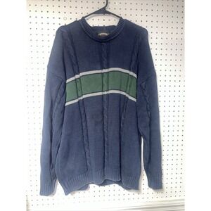 Vintage Cambridge Classics Blue Green Grandpa Sweater XL‎